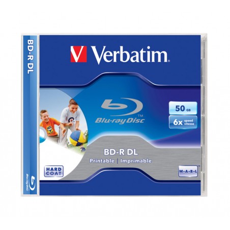 BD R DL 50 Go 270 Min VERBATIM 6x Imprimable Vente De BD R DL 50Go