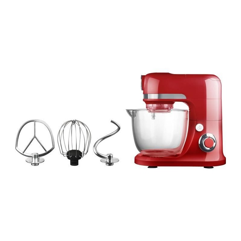 PURELECT SM31 Rouge Robot pâtissier multifonction Bol 5L 1300W avec