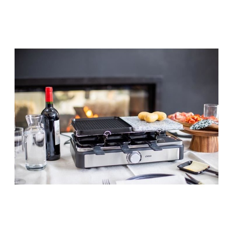 Livoo Doc Appareil Raclette Personnes W Plateaux