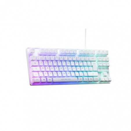 The G Lab Keyz Caesiumt W Fr Blanc Clavier Gaming Membrane Rgb Tkl