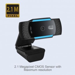 ADESSO Cybertrack H5 Webcam 1080p - USB 2.0 (CYBERTRACK-H5) - vue de trois quart