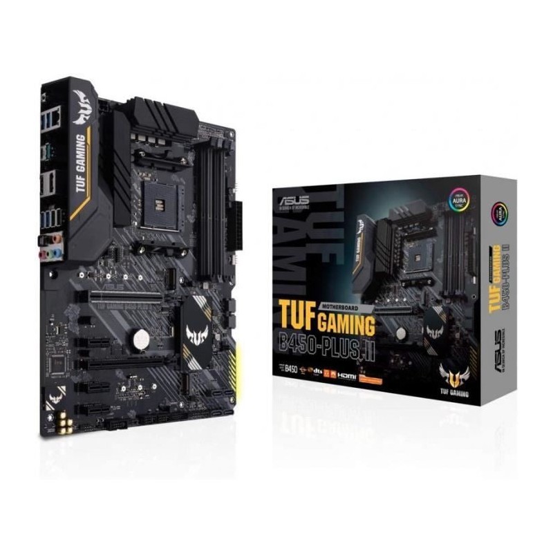 ASUS TUF B450-PLUS II Gaming Carte mere ATX Socket AM4 - DDR4 - HDMI - DP - vue emballage