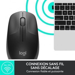 LOGITECH M190 Noir Souris sans fil - nano recepteur USB (910-005905) - vue reception