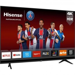 HISENSE 43AE7000F TV 43'' (108cm) LED UHD 4K - HDR - Smart TV - Ecran sans bord - 3x HDMI 2.0 - vue de trois quart