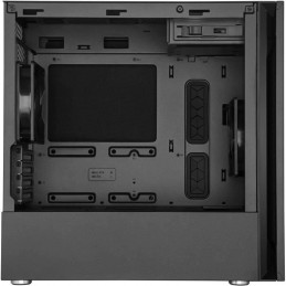 COOLER MASTER Silencio S400 Noir Boitier PC Micro-ATX (MCS-S400-KN5N-S00) - vue en lateral ouvert