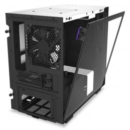 NZXT H210 Blanc Mat Boitier PC Mini tour - Verre trempé USB 3.1 (CA-H210B-W1) - vue de dos