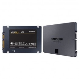 SAMSUNG 870 QVO 8To SSD SATA3 6Gbs 2.5'' - 7mm (MZ-77Q8T0BW) - vue de trois quart