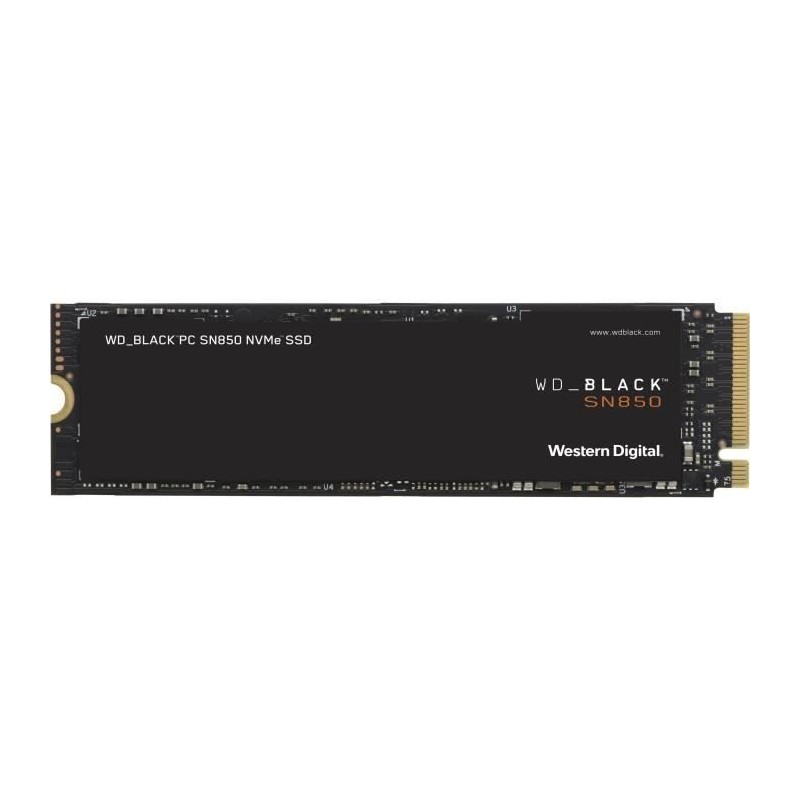 WESTERN DIGITAL 500Go SSD WD Black™ SN850 - M.2 NVMe (WDS500G1X0E) - vue de dessus