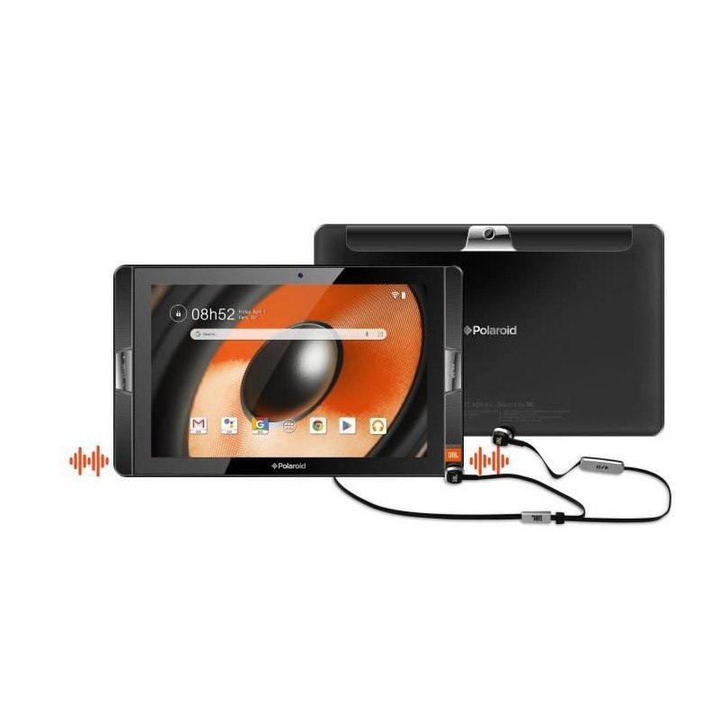 POLAROID Atomic 500 Game Tablette tactile 10" - RAM 2Go - Stockage 32Go - Android - Noire + Ecouteurs JBL