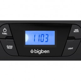 BIGBEN CD61NUSB LECTEUR CD/USB/RADIO portable avec effets lumineux - Noir - vue zoom affichage LCD
