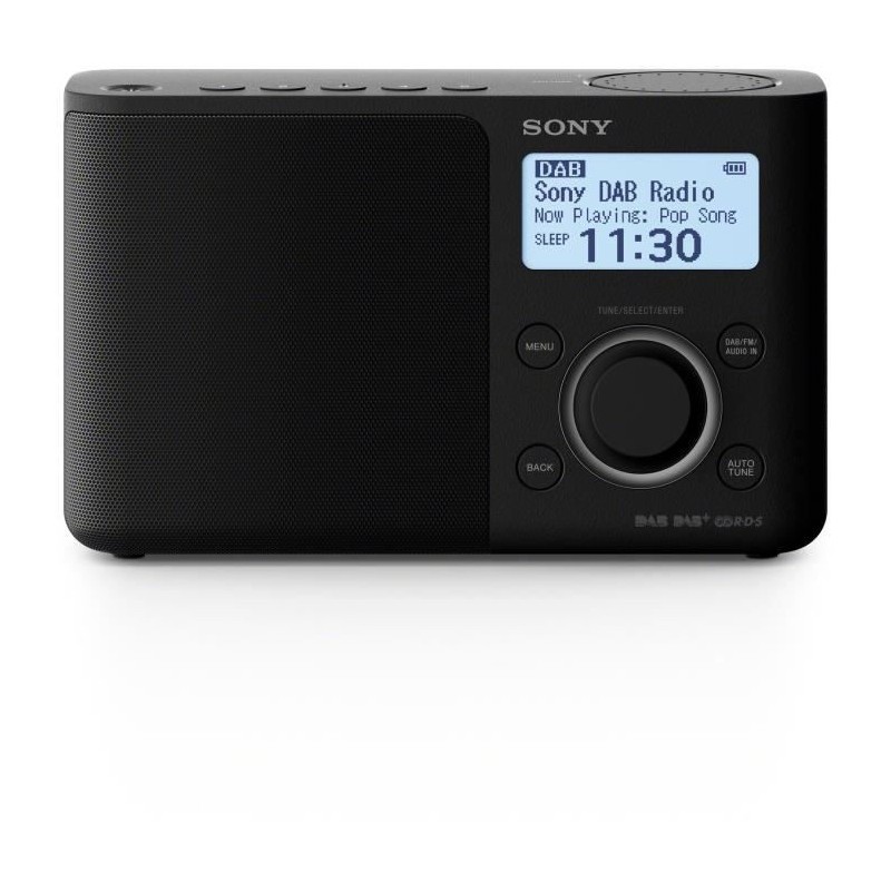 SONY XDRS61DB Noir Radio numérique DAB/DAB +/ FM - Ecran LCD