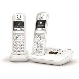 GIGASET AS690 A Duo Blanc Téléphone Fixe sans fil DECT avec répondeur - vue de face