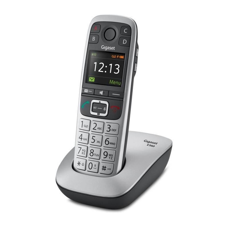 GIGASET E560 Silver Téléphone Fixe sans fil DECT