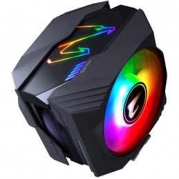 GIGABYTE AORUS GP-ATC800 Fusion RGB PWM Ventirad CPU Ventilateur 2x 120mm - vue de dessus trois quart