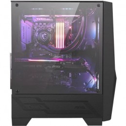 MSI MAG FORGE 112R Noir RGB Boitier PC Moyen-tour ATX avec Quadrimedia