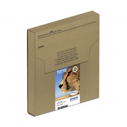 EPSON T0715 serie Guépard EasyMail Cartouches d'encre Multipack C M J N pour DX4050, SX115, SX415 ... - vue de trois quart