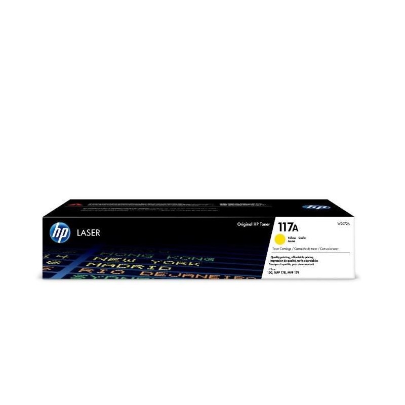HP 117A Toner Laser Jaune authentique (W2072A) pour Color Laser 150, MFP178, MFP179
