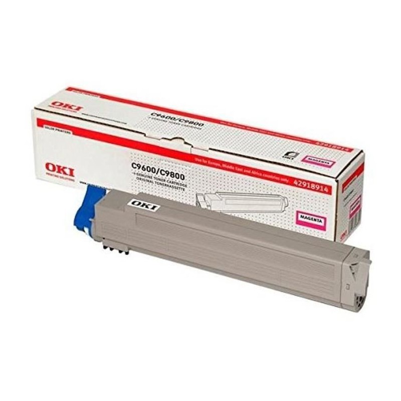 OKI 42918914 Magenta Toner Laser (15000 pages) authentique pour C9600, C9650, C9800, C9850
