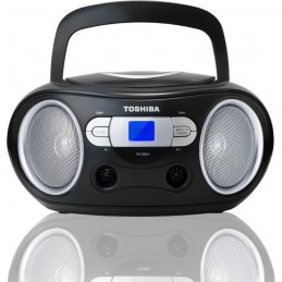 TOSHIBA TY-CRS9 BoomBox Radio / CD Portable - Noir - vue de face