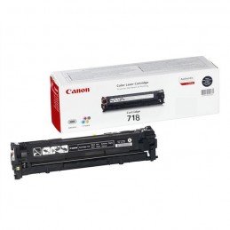 CANON 718BK Noir Toner Laser (3400 pages) 2662B002 authentique pour i-SENSYS LBP-7200, MF8330, MF8350
