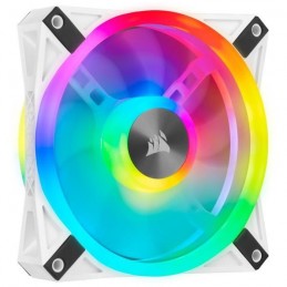 CORSAIR QL120 RGB Blanc Pack 3 Ventilateur boitier PC 120mm + Node CORE (CO-9050104-WW)