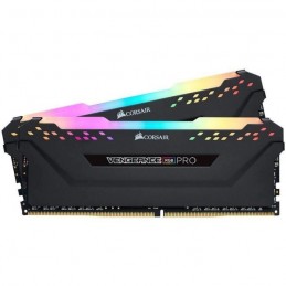 CORSAIR Vengeance RGB Pro 16Go DDR4 (2x 8Go) RAM DIMM 3200MHz CL16 (CMW16GX4M2C3200C16) - vue de trois quart