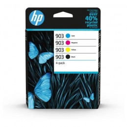 HP 903 Pack de cartouches d'encre authentiques Noir, Cyan, Magenta, Jaune (6ZC73AE) pour HP OfficeJet / OfficeJet Pro 6900
