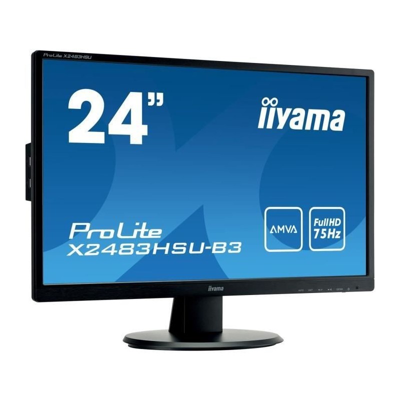 IIYAMA ProLite X2483HSU-B3 Ecran PC 24'' FHD - VGA / DisplayPort / HDMI