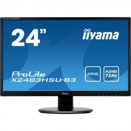 IIYAMA ProLite X2483HSU-B3 Ecran PC 24'' FHD - VGA / DisplayPort / HDMI - vue de face
