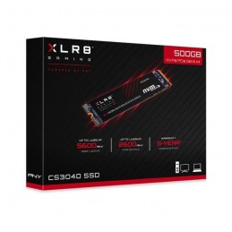 PNY 500Go SSD XLR8 CS3040 - Format M.2 NVMe (M280CS3040-500-RB) - vue emballage