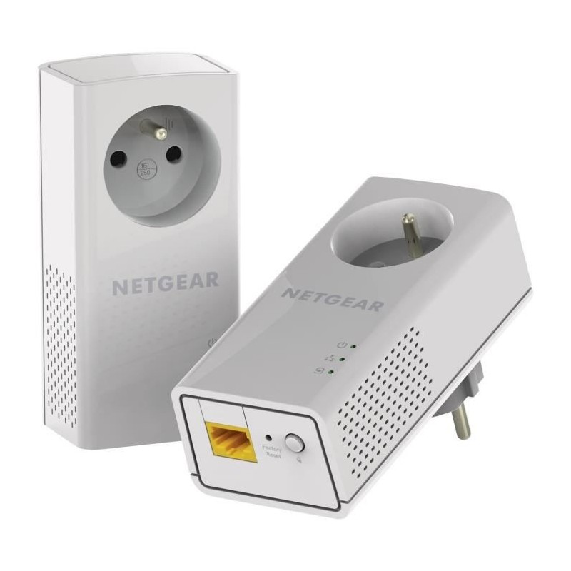 NETGEAR Pack de 2 CPL 1000 Mbps avec Prise Filtrée - 1 Port Ethernet