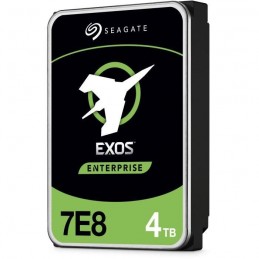 SEAGATE 4TB Exos 7E8 HDD 3.5'' 7200 rpm SATA 6Gb/s - Cache 256Mo (ST4000NM000A) - vue de trois quart