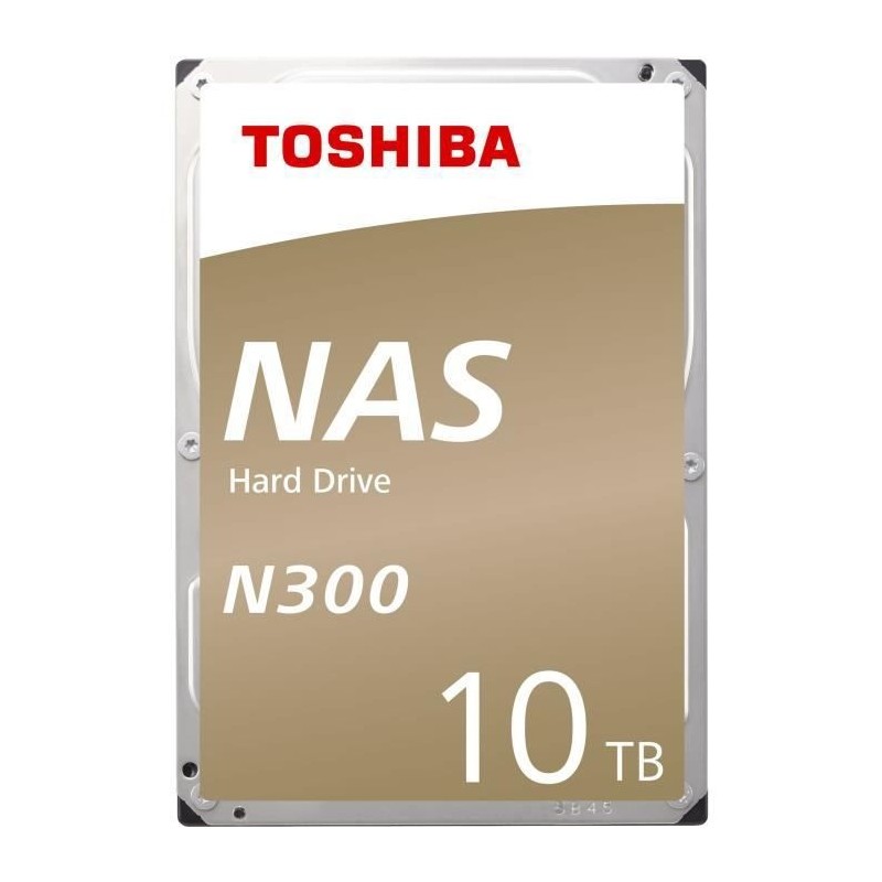 TOSHIBA NAS N300 10To HDD 3.5'' 7200rpm SATA3 6Gbs 256Mo Cache (HDWG11AEZSTA)