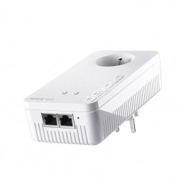 DEVOLO Magic 1 Wifi 2-1 1200 Mbits/s - Adaptateur CPL - 1 amplification WiFi - 2 connecteurs LAN - vue de trois quart