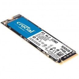 CRUCIAL 500Go SSD P2 3D NAND NVMe™ - Format M.2 NVMe (CT500P2SSD8) - vue de trois quart