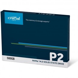 CRUCIAL 500Go SSD P2 3D NAND NVMe™ - Format M.2 NVMe (CT500P2SSD8) - vue emballage