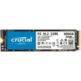 CRUCIAL 500Go SSD P2 3D NAND NVMe™ - Format M.2 NVMe (CT500P2SSD8)