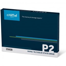 CRUCIAL 250Go SSD P2 3D NAND - Format M.2 NVMe™ (CT250P2SSD8) - vue emballage recto