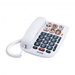 ALCATEL TMax 10 Blanc Téléphone Filaire Senior - 6 touches mémoire avec photo