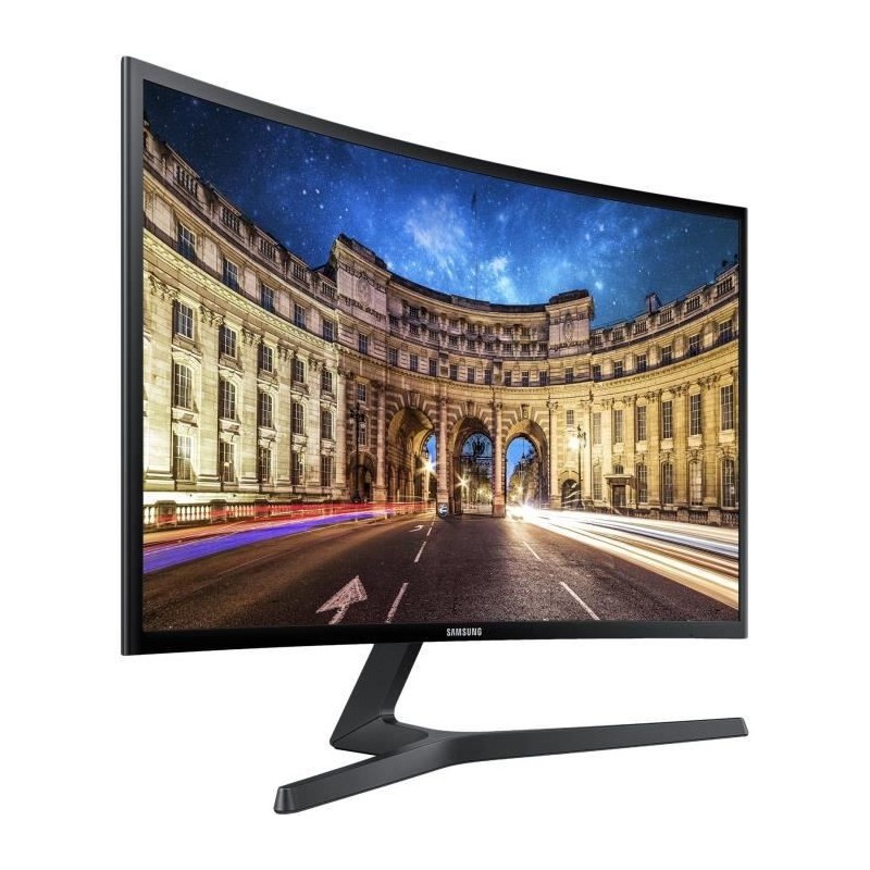 SAMSUNG C27F396FHR Ecran PC 27'' FHD Incurvé - Dalle VA - 4 ms - 60Hz - AMD FreeSync - vue de trois quart