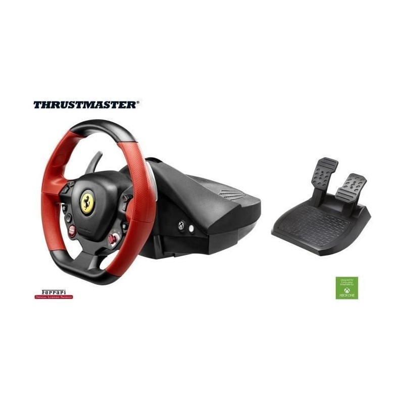 THRUSTMASTER Volant FERRARI 458 SPIDER Racing Wheel avec pédalier Compatible Xbox One