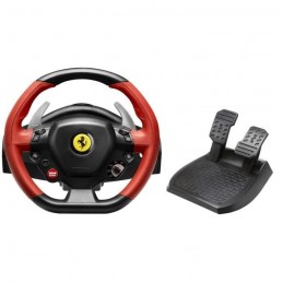 THRUSTMASTER Volant FERRARI 458 SPIDER Racing Wheel avec pédalier Compatible Xbox One - vue de face
