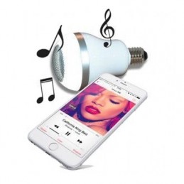 AMPOULE E27 LED 6W 400LM - MUSICALE 5W BLUETOOTH - BLANC FROID - vue smartphone