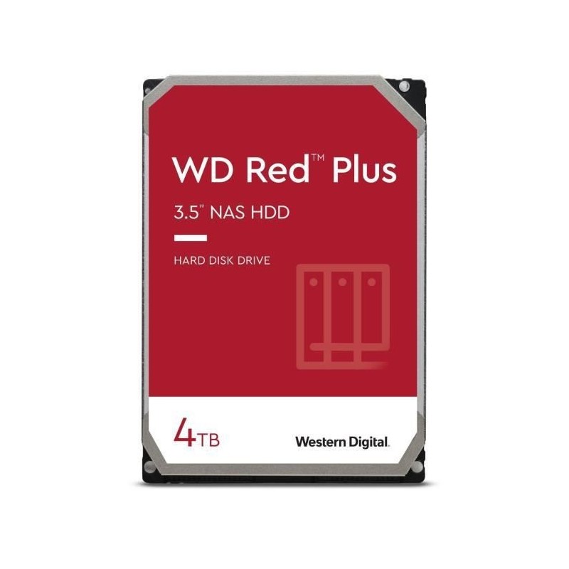 WESTER DIGITAL 4To WD Red™ Plus NAS HDD 3.5'' - SATA 6Gbs - 5400 rpmn - Cache 128Mo (WD40EFZX)