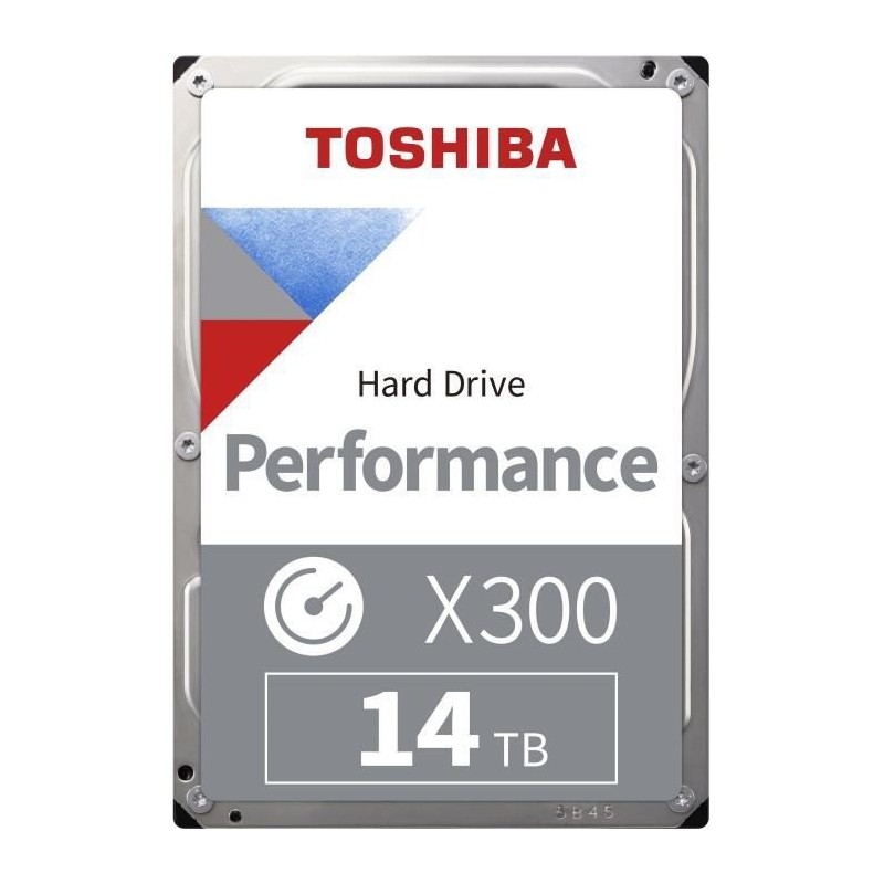 TOSHIBA 14To X300 HDD 3.5'' - SATA 6Gbs - 7200 rpm - Cache 256Mo (HDWR21EEZSTA)