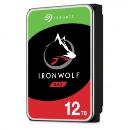 SEAGATE NAS Iron Wolf 12To HDD 3.5'' 7200rpm SATA3 6Gbs 256Mo Cache (ST12000VN0008) - vue de trois quart droit