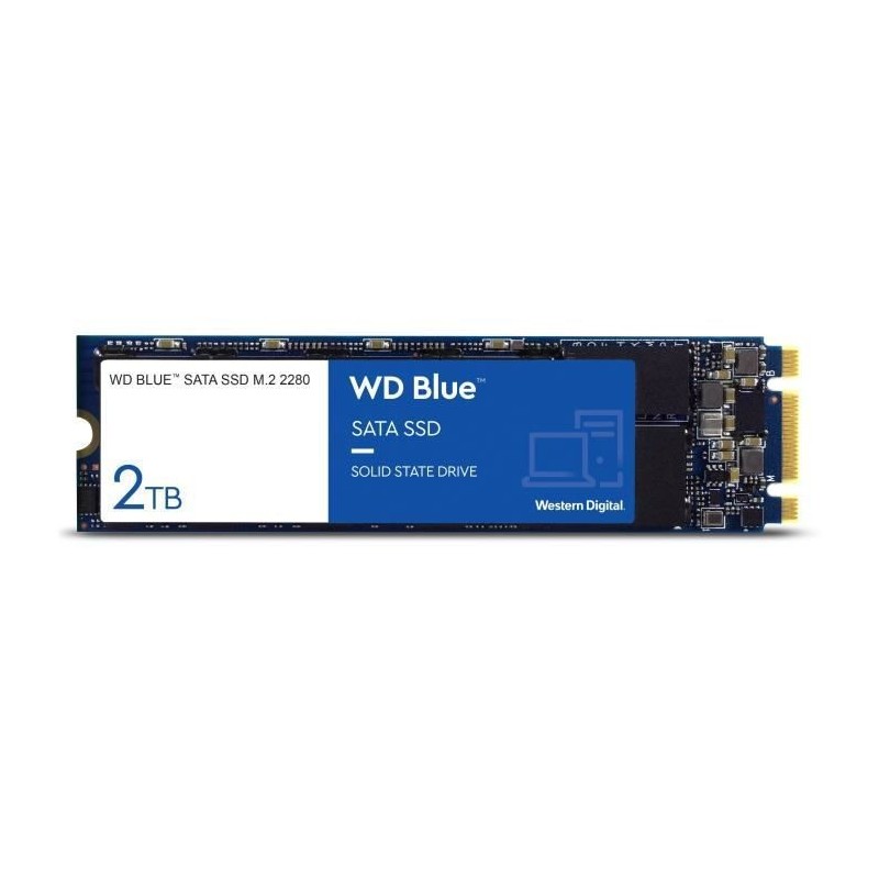 WESTERN DIGITAL 2To SSD WD Blue™ 3D Nand - M.2 2280 (WDS200T2B0B)