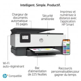 HP Officejet pro 8014e Imprimante tout-en-un jet d'encre - WiFi - vue caracteristiques