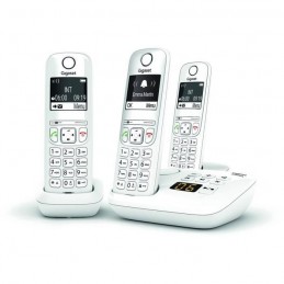 GIGASET AS690A Trio Blanc Téléphone Fixe sans fil DECT - répondeur intégré