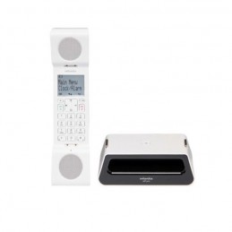 SWISSVOICE EPure V2 Noir et Blanc Téléphone fixe sans fil - Mains libres - vue combiné vertical